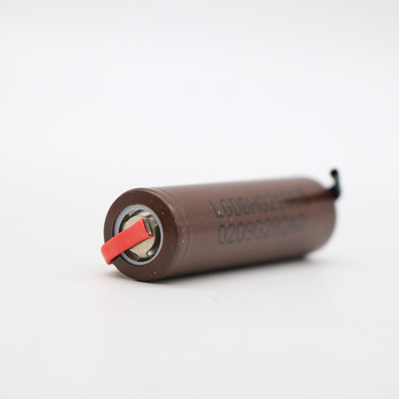 Акумулятор 18650 з контактами під паяння, 3000 мАг, 20А / Високострумовий акумулятор для паяння