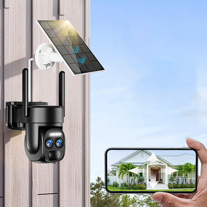 Камера відеоспостереження 4G із сонячною панеллю SZSINOCAM QG6 / Вулична камера з датчиком руху 1080P