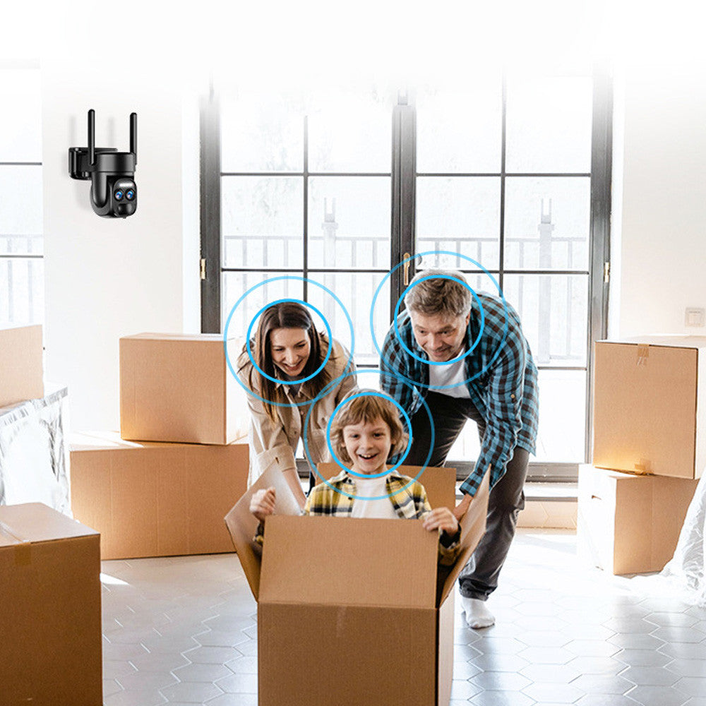 Камера відеоспостереження 4G із сонячною панеллю SZSINOCAM QG6 / Вулична камера з датчиком руху 1080P