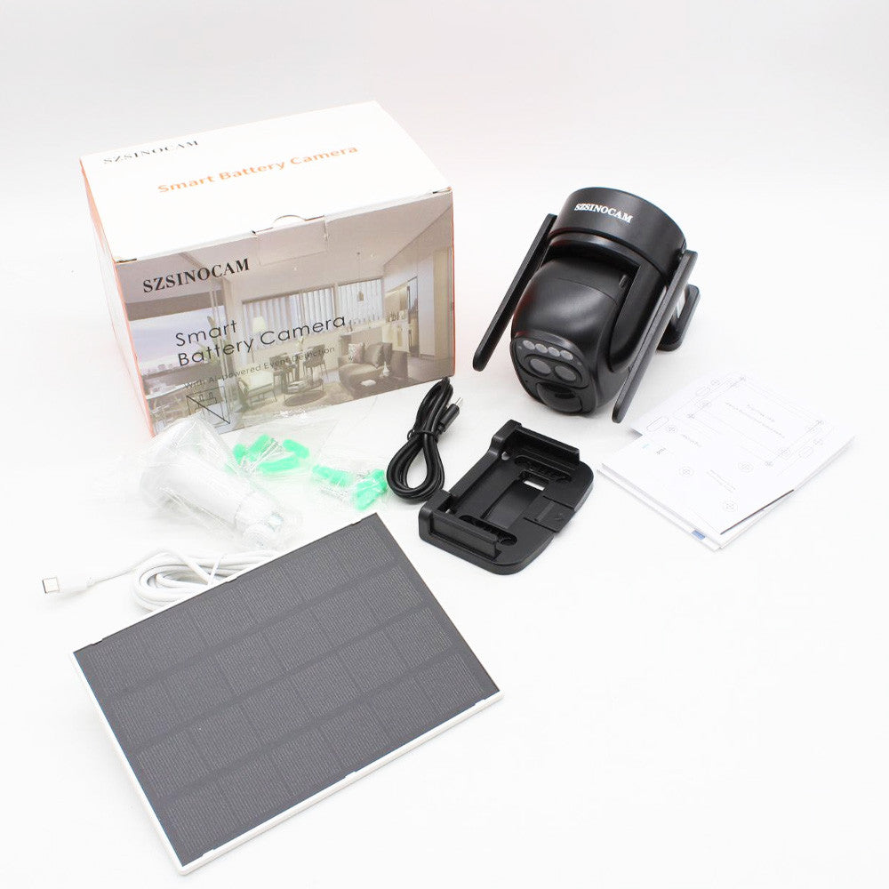 Камера відеоспостереження 4G із сонячною панеллю SZSINOCAM QG6 / Вулична камера з датчиком руху 1080P