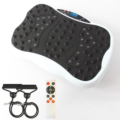 Платформа вібраційна для тренувань до 120кг + пульт, Біла / Віброплатформа для схуднення / Фітнес-платформа