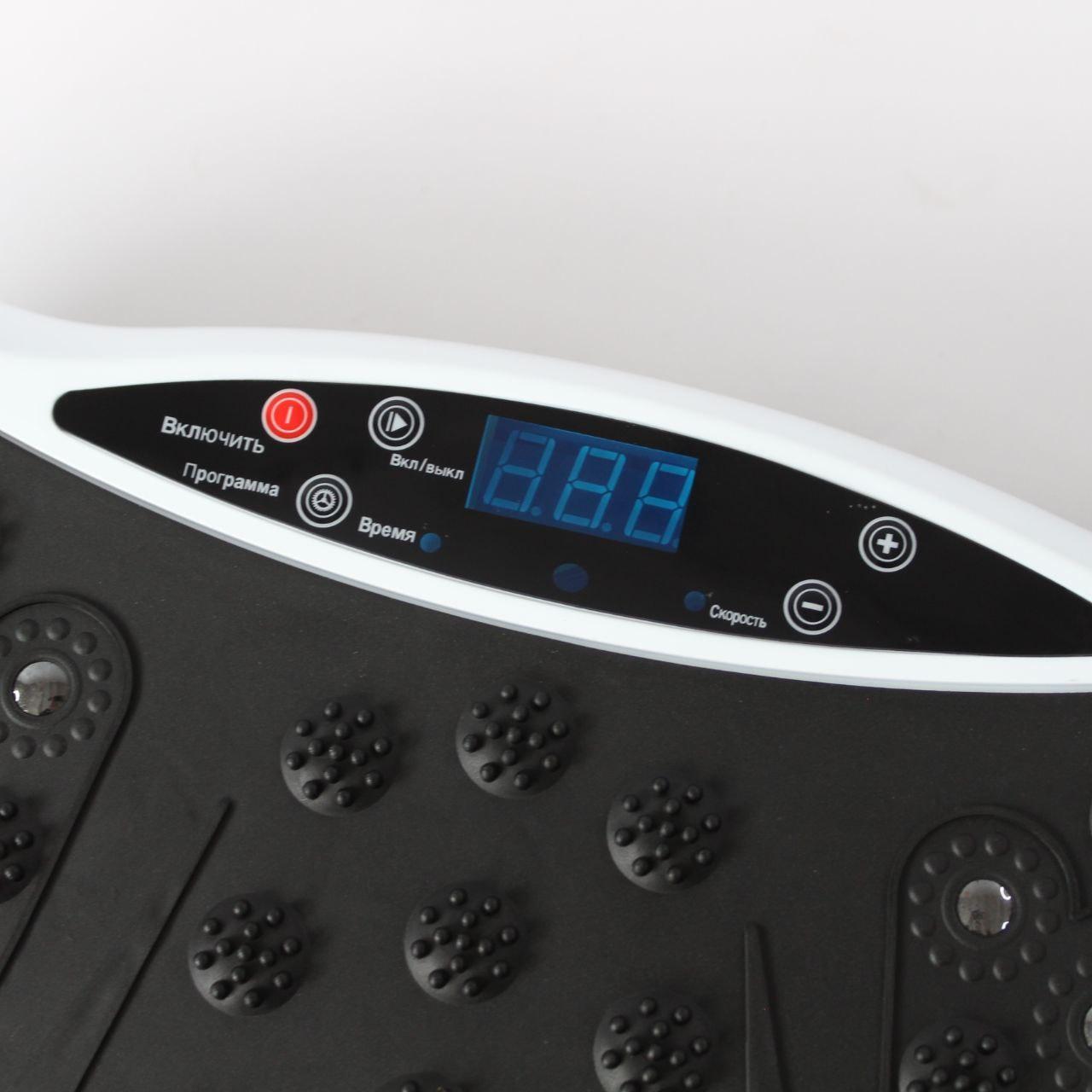 Платформа вібраційна для тренувань до 120кг + пульт, Біла / Віброплатформа для схуднення / Фітнес-платформа