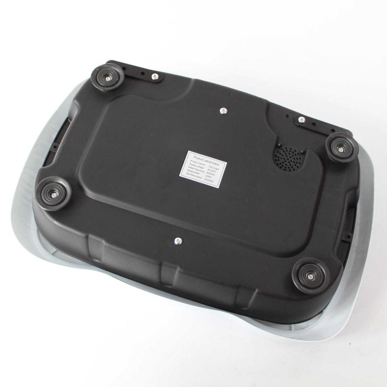 Платформа вібраційна для тренувань до 120кг + пульт, Біла / Віброплатформа для схуднення / Фітнес-платформа