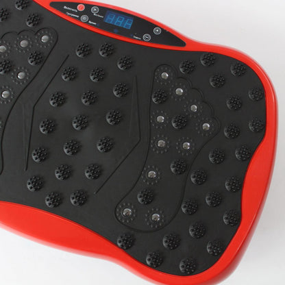 Віброплатформа для тренувань до 120 кг + пульт, Червона / Фітнес-вібратор