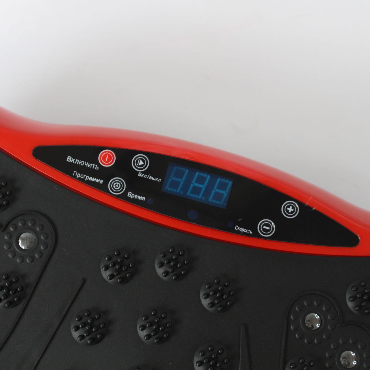 Віброплатформа для тренувань до 120 кг + пульт, Червона / Фітнес-вібратор