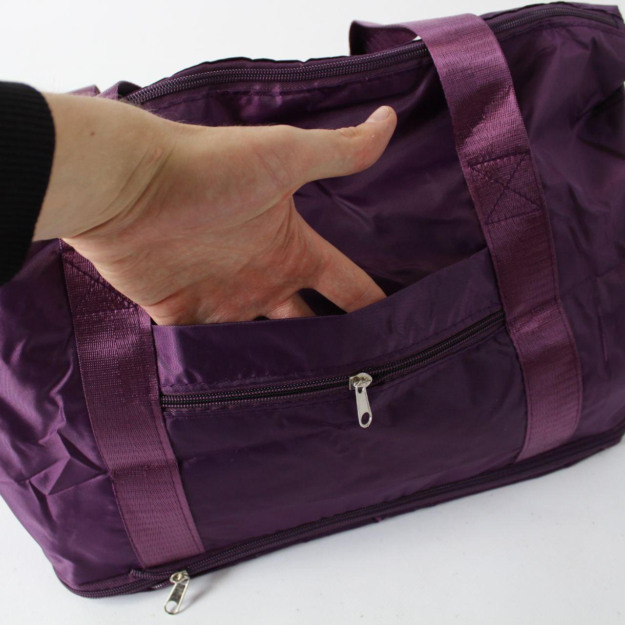 Сумка жіноча 55х42х21см, XL-1029, Фіолетова / Складна сумка для подорожей / Сумка-трансформер