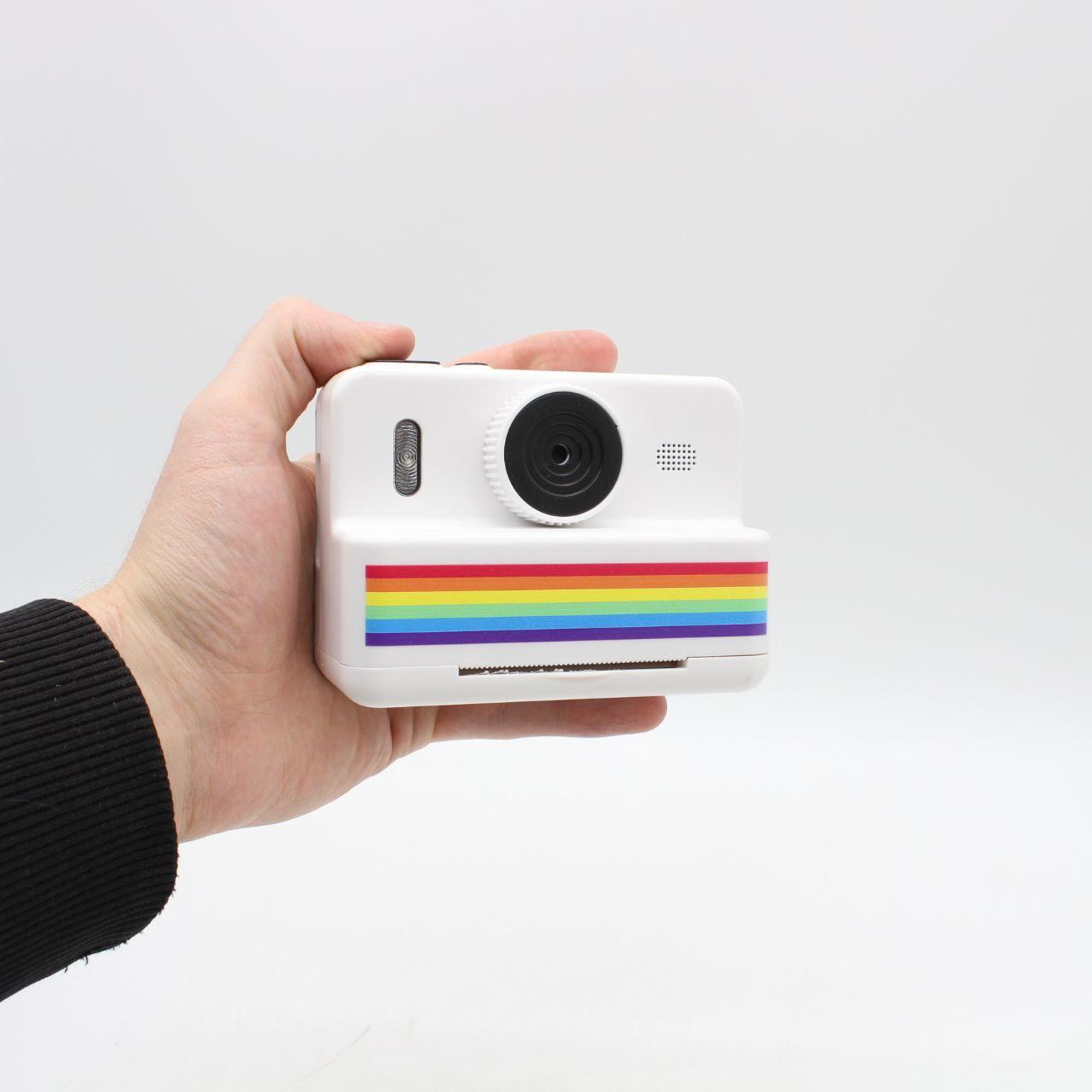 Дитячий фотоапарат з термодруком + 3 рулони паперу, USB, RAINBOW P7 / Дитяча фотокамера миттєвого друку