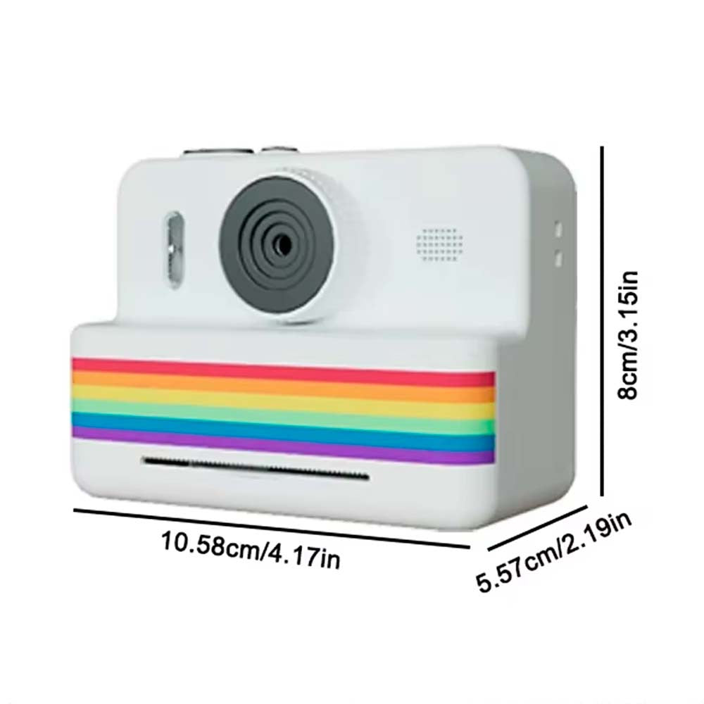 Дитячий фотоапарат з термодруком + 3 рулони паперу, USB, RAINBOW P7 / Дитяча фотокамера миттєвого друку