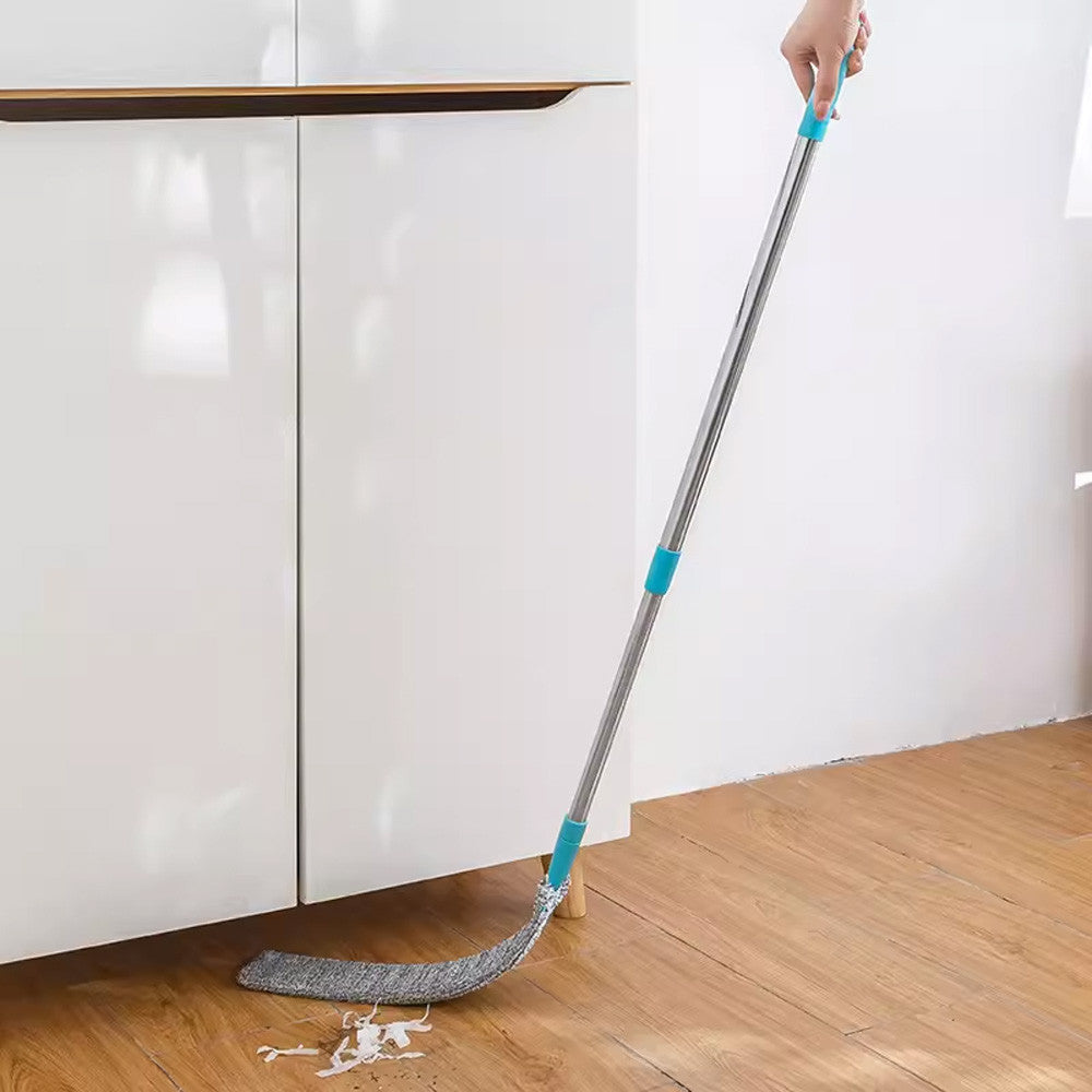 Гнучка швабра для важкодоступних місць, 61-104см / Телескопічна щітка для пилу / Тонка швабра для прибирання