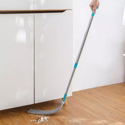 Гнучка швабра для важкодоступних місць, 61-104см / Телескопічна щітка для пилу / Тонка швабра для прибирання