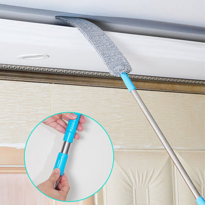 Гнучка швабра для важкодоступних місць, 61-104см / Телескопічна щітка для пилу / Тонка швабра для прибирання