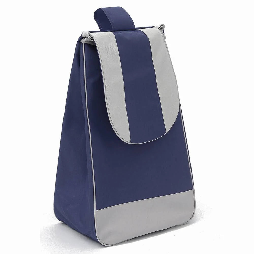 Сумка-візок на колесах до 130кг, 95х35х30см, Темно-синій / Сумка на колесах для покупок / Кравчучка для продуктів