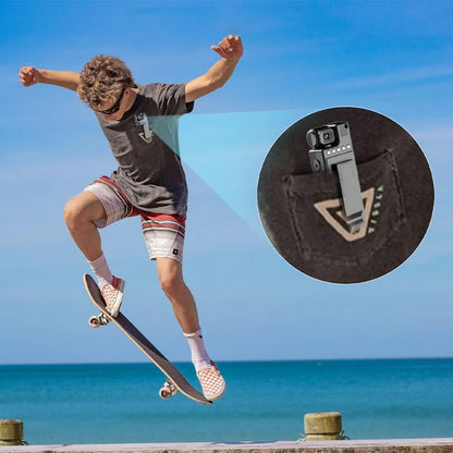 Нагрудна боді камера з поворотом на 180° та дисплеєм 1080p FullHD, L9 / Міні камера / Міні відеокамера