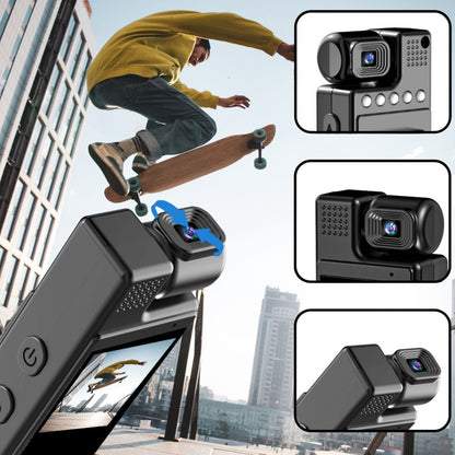 Нагрудна боді камера з поворотом на 180° та дисплеєм 1080p FullHD, L9 / Міні камера / Міні відеокамера