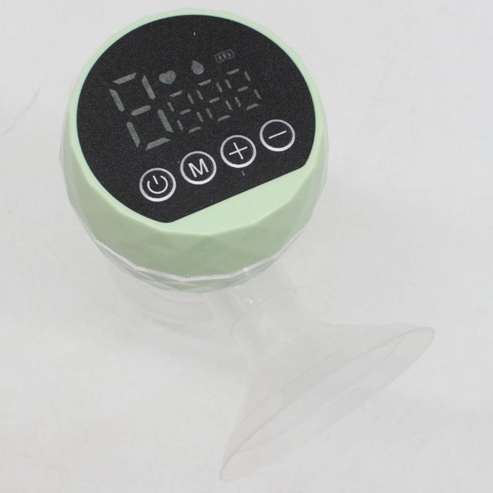 Електричний молоковідсмоктувач з LED-дисплеєм, 180мл, USB, Зелений / Бездротовий зціджувач для грудного молока
