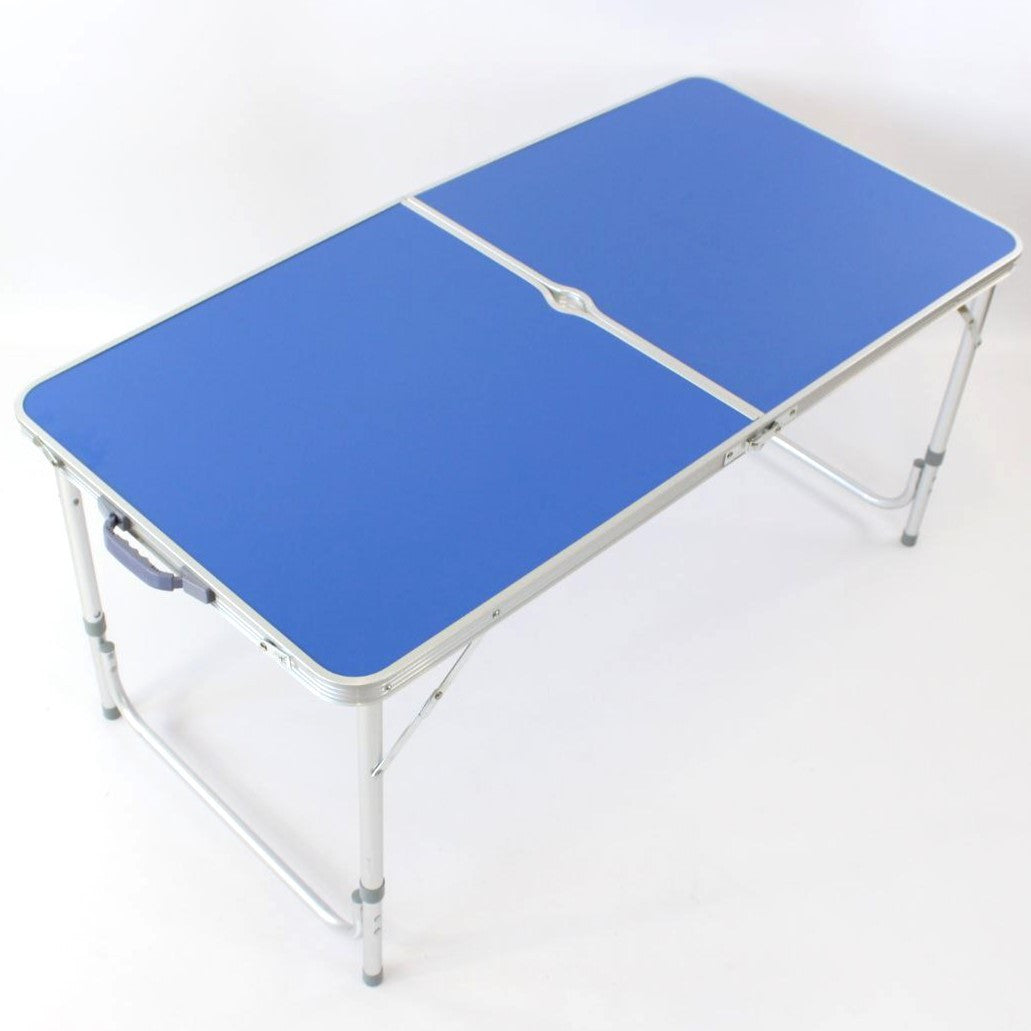 Складний стіл для пікніка 4 стільця, 120х70х60см, Синій / Туристичний стіл розкладний / Стіл для кемпінгу