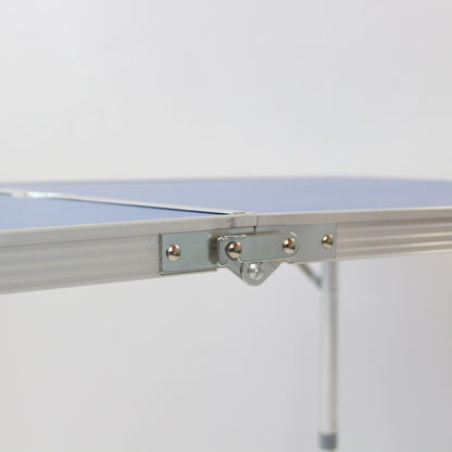 Складний стіл для пікніка 4 стільця, 120х70х60см, Синій / Туристичний стіл розкладний / Стіл для кемпінгу