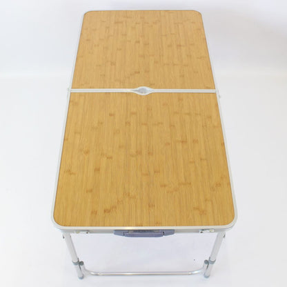 Складний стіл для пікніка 4 стільця, 120х70х60см, Бамбук / Туристичний стіл розкладний / Стіл для кемпінгу