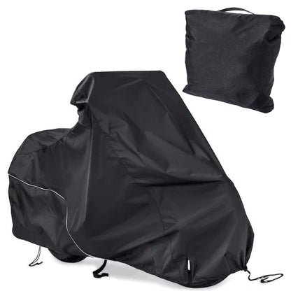 Захисний чохол для мотоцикла 193х125х65см, Розмір M / Тент на мотоцикл / Моточехол / Накидка на мотоцикл