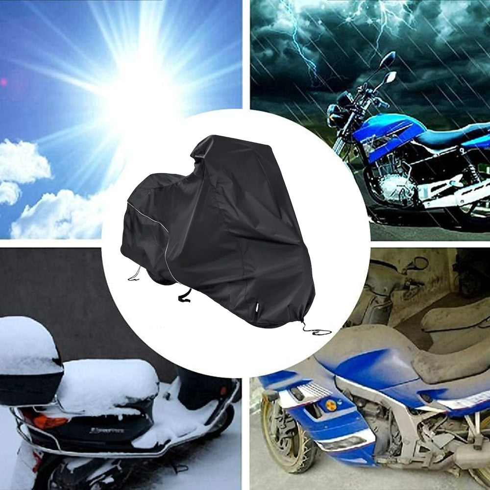 Захисний чохол для мотоцикла 207х145х70 см, Розмір XL / Тент на мотоцикл / Моточехол / Накидка на мотоцикл