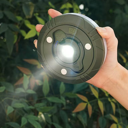 Кемпінговий ліхтар з LED гірляндою 10м, USB, Теплий білий + RGB / Светодиодная гирлянда / Ліхтар-лампа