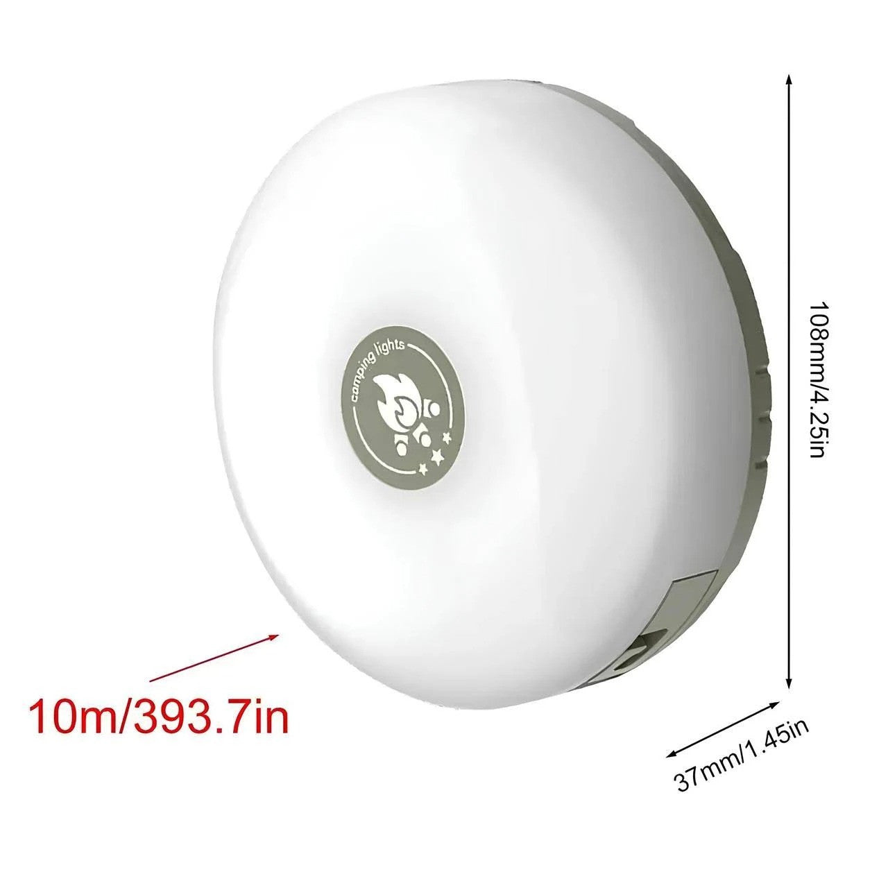 Кемпінговий ліхтар з LED гірляндою 10м, USB, Теплий білий + RGB / Светодиодная гирлянда / Ліхтар-лампа