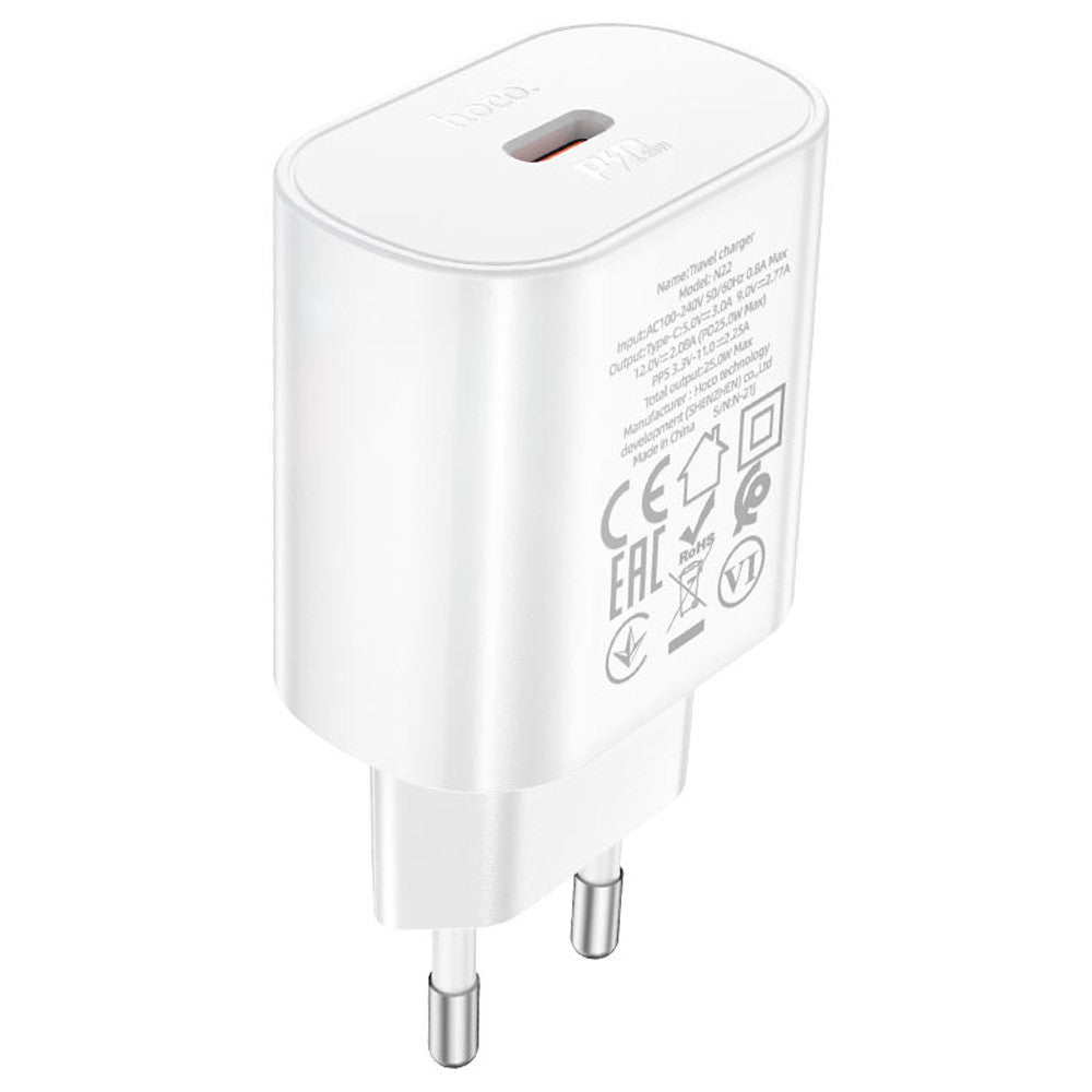 Мережевий зарядний пристрій Type-C 25W N-22 / Блок живлення для заряджання / Заряджання для телефону