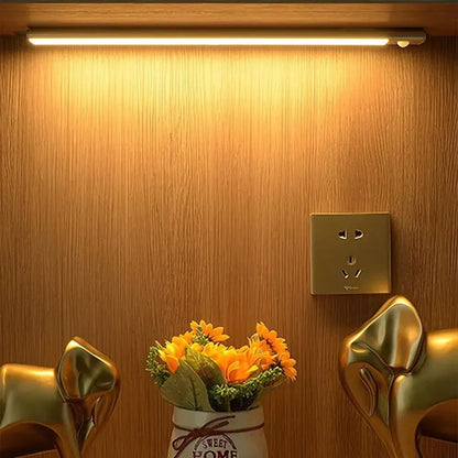 Лампа акумуляторна 60см HYSS 230, від USB, на магніті / Портативна лампа з датчиком руху / Світильник