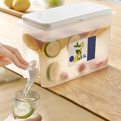 Диспенсер для напоїв з краном (3,5л) / Диспенсер для лимонаду та соку / Пластикова лимонадниця