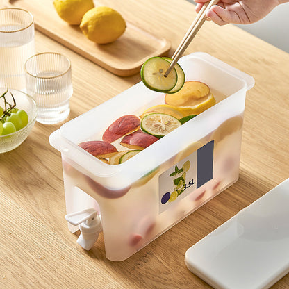 Диспенсер для напоїв з краном (3,5л) / Диспенсер для лимонаду та соку / Пластикова лимонадниця