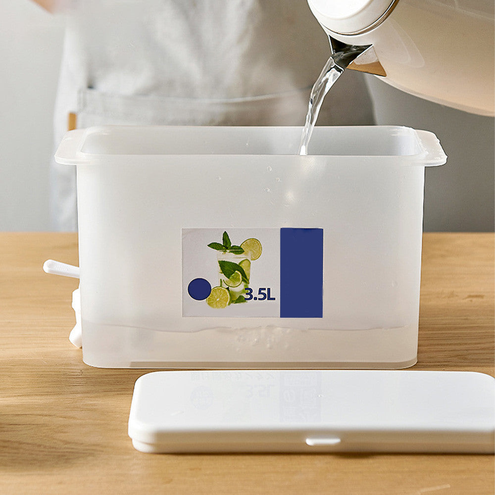 Диспенсер для напоїв з краном (3,5л) / Диспенсер для лимонаду та соку / Пластикова лимонадниця