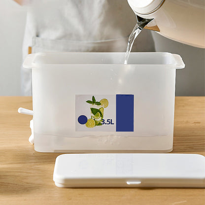 Диспенсер для напоїв з краном (3,5л) / Диспенсер для лимонаду та соку / Пластикова лимонадниця