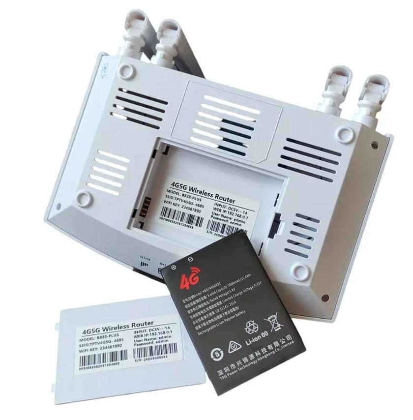 4G Wi-Fi роутер з акумулятором 3000 мАг B828 / Роутер із 4g модемом / Вай фай роутер