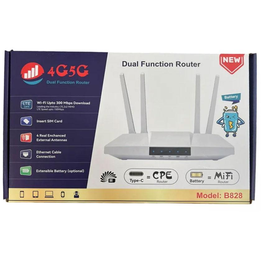 4G Wi-Fi роутер з акумулятором 3000 мАг B828 / Роутер із 4g модемом / Вай фай роутер