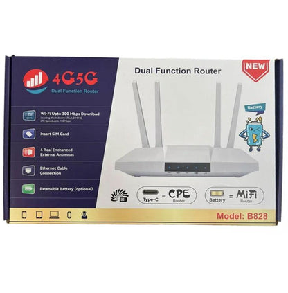 4G Wi-Fi роутер з акумулятором 3000 мАг B828 / Роутер із 4g модемом / Вай фай роутер