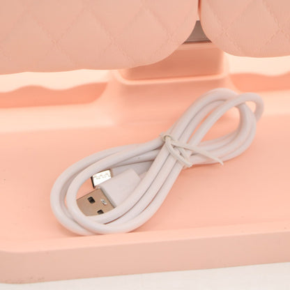 Косметичне дзеркало з LED підсвічуванням XW 810, з USB, Рожевий / Потрійне сенсорне дзеркало для макіяжу