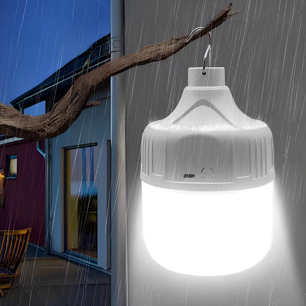 Акумуляторна лампа для кемпінгу з гачком 5Вт, USB, HY-701 / Переносний світильник на акумуляторі