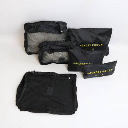 Набір дорожніх органайзерів 6 шт Secret Pouch, Чорний / Органайзери для подорожей