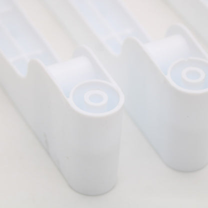 Подвійна вішалка для одягу на 3 полиці (98х58х164см) Білий / Підлогова стійка для речей / Стійка-вішалка в передпокій