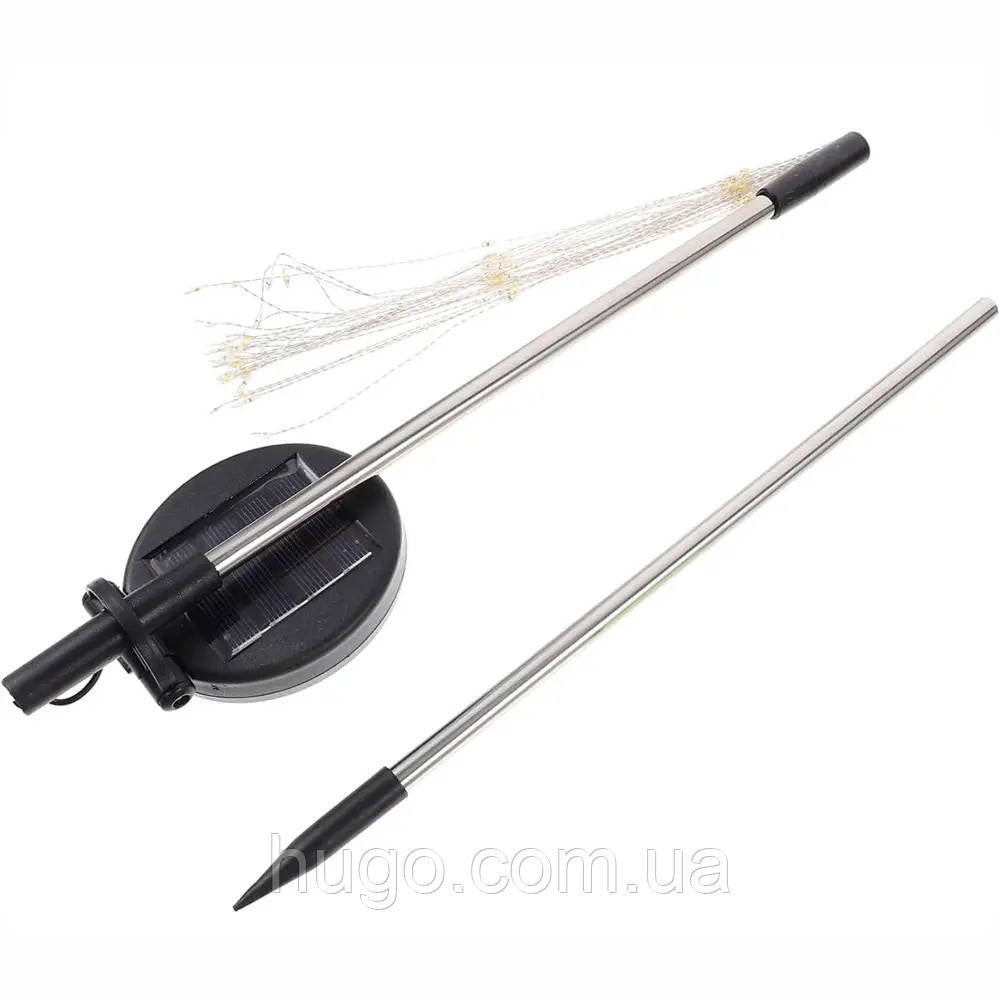 Ліхтар садовий "Феєрверк" на сонячній батареї 2шт, 60LED, ShowTime / Газонний ліхтар від сонячної енергії