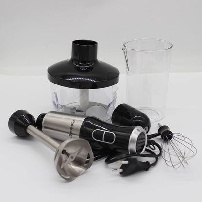 Погружний блендер з чашею, 1200Вт RAINBERG RB 6211 / Кухонний міксер з вінчиком / Блендер подрібнювач