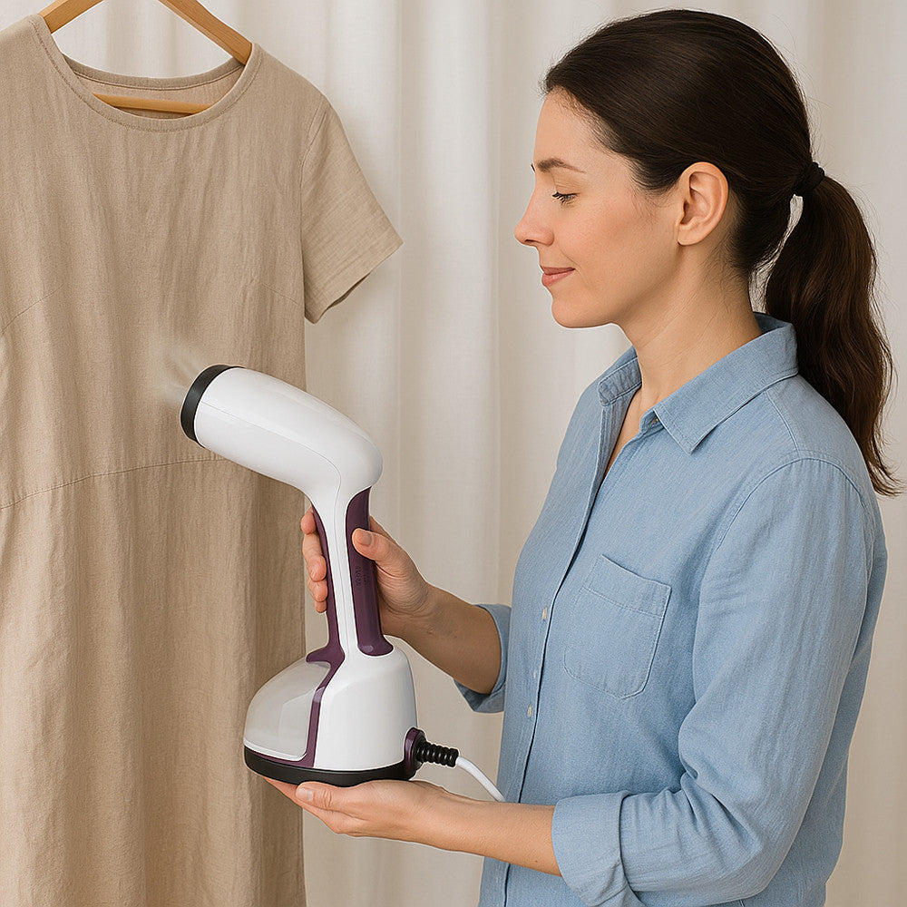 Ручний відпарювач для одягу 1200 Вт, 350мл, від мережі, SAYONA SZJ528, Фіолетовий / Вертикальний парогенератор