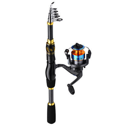 Риболовний набір з вудкою 2,4м + чохол / Універсальний набір для риболовлі / Телескопічна вудка