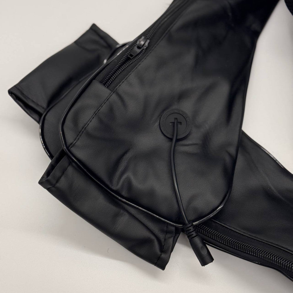 Роликовий масажер для спини та шиї Massager of Neck Kneading, Чорний / Масажна накидка