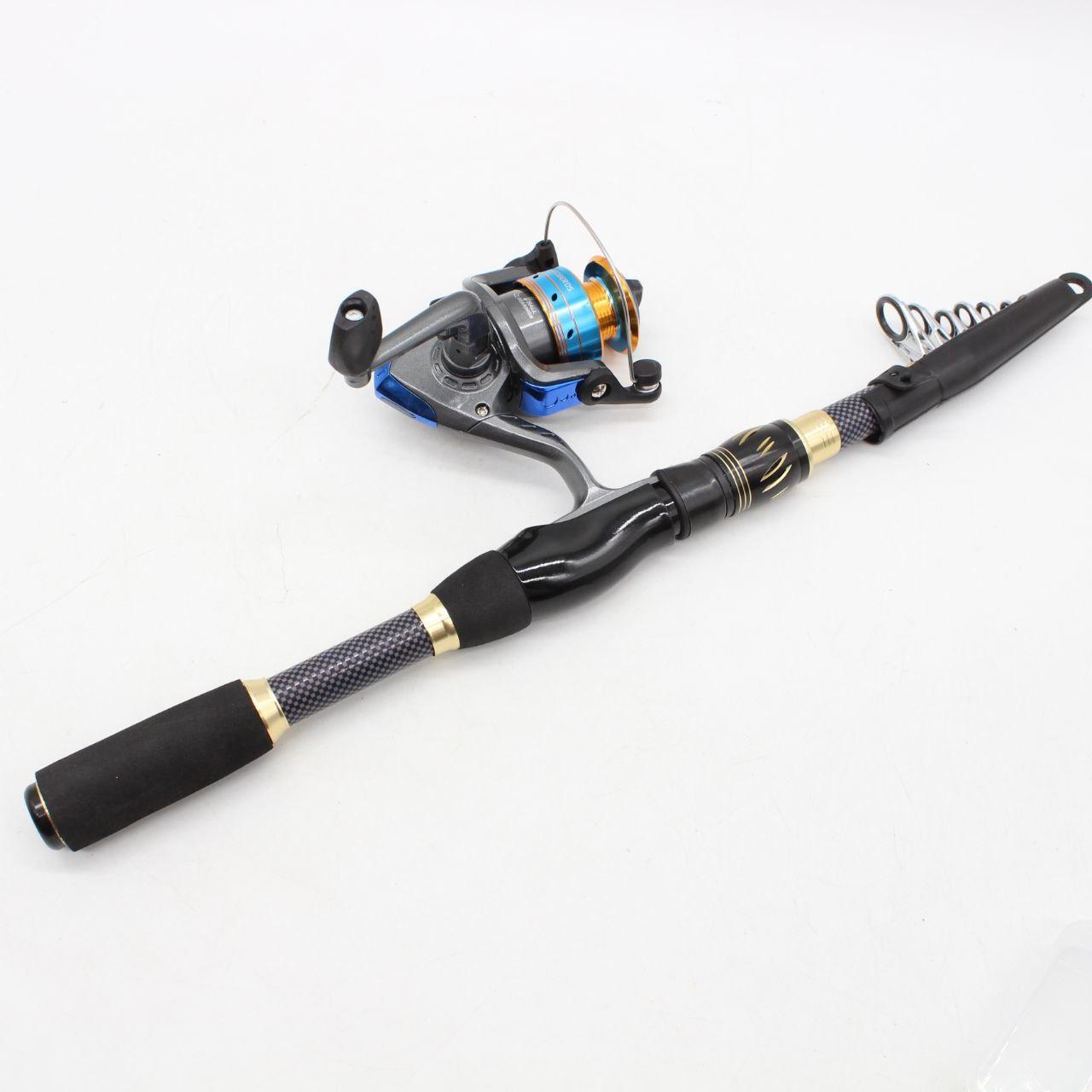 Риболовний набір з вудкою 2,4м + чохол / Універсальний набір для риболовлі / Телескопічна вудка