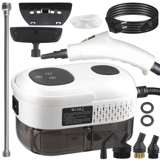 Багатофункціональний пароочисник + 7 насадок, 1,2л, 2500Вт / Ручний пароочисник для прибирання