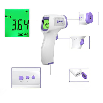 Безконтактний термометр інфрачервоний на батарейках, HL-E31 / Безконтактний градусник / Термометр цифровий