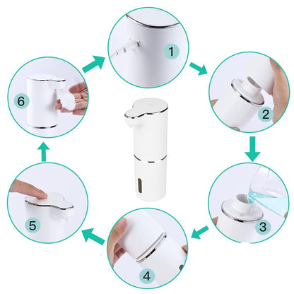 Сенсорний дозатор для рідкого мила 300мл, від USB / Диспенсер для мила / Автоматичний безконтактний дозатор