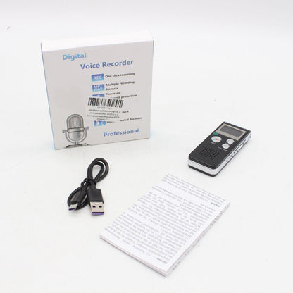 Цифровий диктофон з голосовою активацією та дисплеєм, 8 Гб, MP3, від USB / Міні диктофон портативний