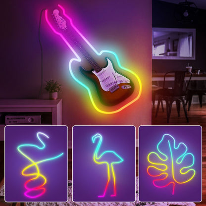 Розумна неонова стрічка RGB від USB, 5м, з Bluetooth + Пульт, SFK-11 / Гнучка світлодіодна стрічка / Гнучкий неон